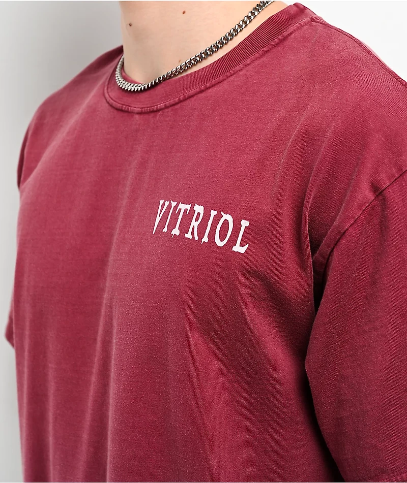 Vitriol Burial Maroon T-Shirt