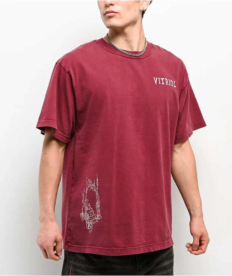 Vitriol Burial Maroon T-Shirt
