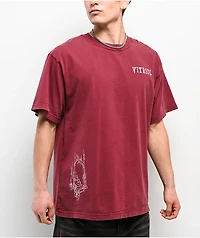 Vitriol Burial Maroon T-Shirt