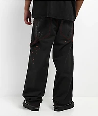 Vitriol Butcher Black & Red Canvas Pants