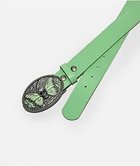 Vitriol Butterfly Skull Green Belt