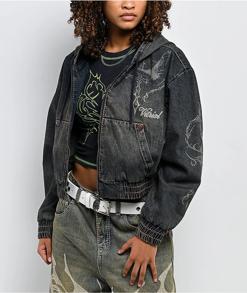 Vitriol Camden Hooded Denim Jacket