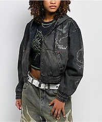 Vitriol Camden Hooded Denim Jacket