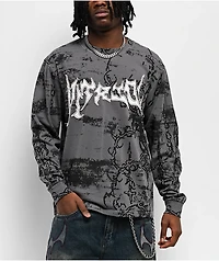 Vitriol Chains Grey Long Sleeve T-Shirt