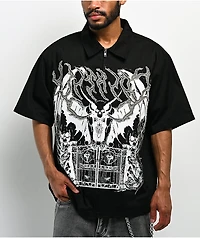 Vitriol Channel Black Zip Work Shirt