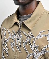 Vitriol Channel Wings Tan Work Shirt