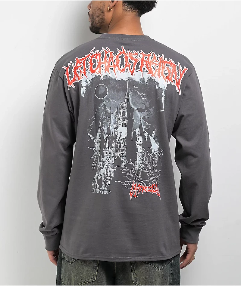 Vitriol Chaos Reign Charcoal Long Sleeve T-Shirt