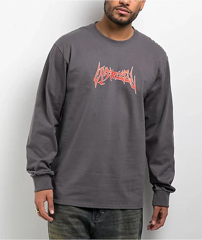 Vitriol Chaos Reign Charcoal Long Sleeve T-Shirt