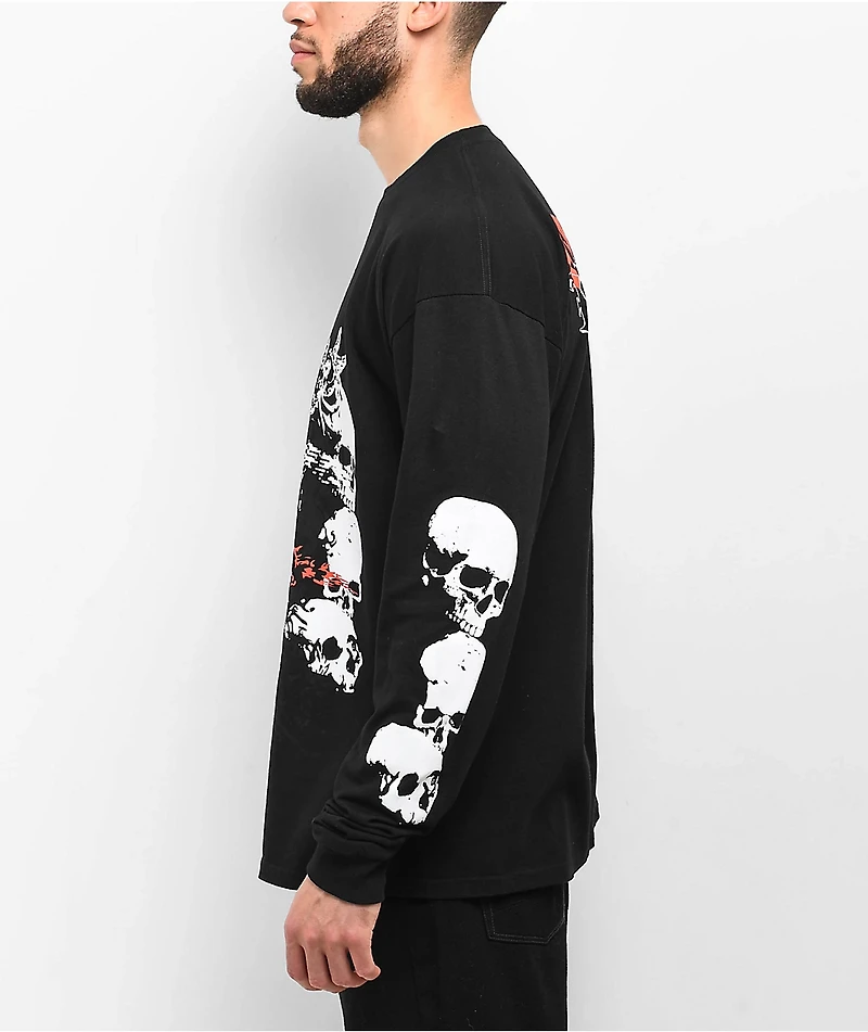 Vitriol Cherub Curse Black Long Sleeve T-Shirt