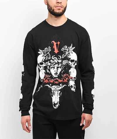Vitriol Cherub Curse Black Long Sleeve T-Shirt