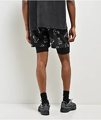 Vitriol Chrome Cherry Black Board Shorts