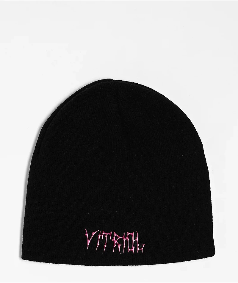 Vitriol Chrome Veil Black Beanie