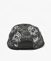Vitriol Crypto Skull Black Snapback Hat