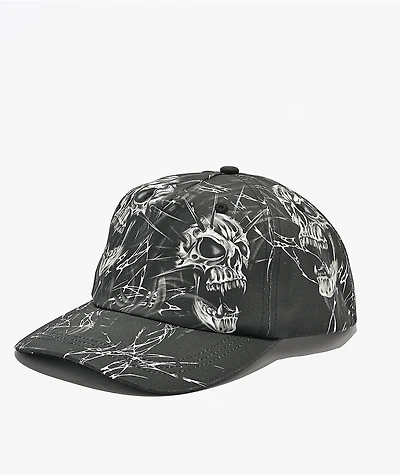 Vitriol Crypto Skull Black Snapback Hat