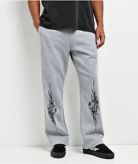 Vitriol Cyber Bones Grey Baggy Sweatpants