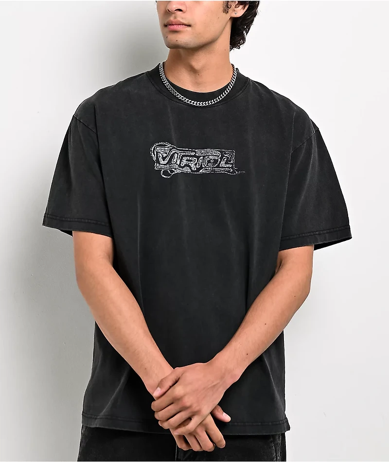 Vitriol Cyber Punk Creatures Grey Wash T-Shirt