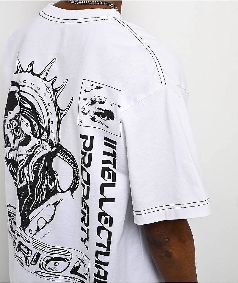 Vitriol Cyber Punk Creatures White Boxy T-Shirt