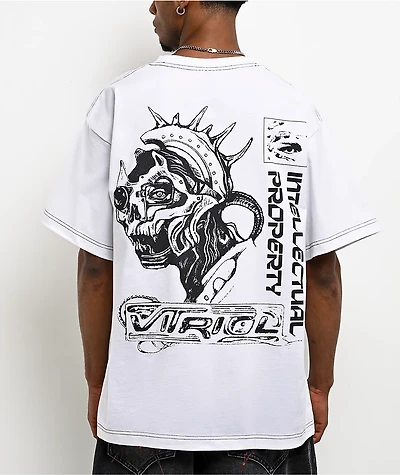 Vitriol Cyber Punk Creatures White Boxy T-Shirt