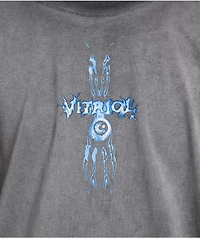 Vitriol Cyber Seraphim Char Grey Wash T-Shirt