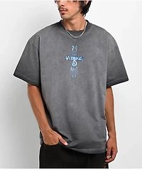 Vitriol Cyber Seraphim Char Grey Wash T-Shirt