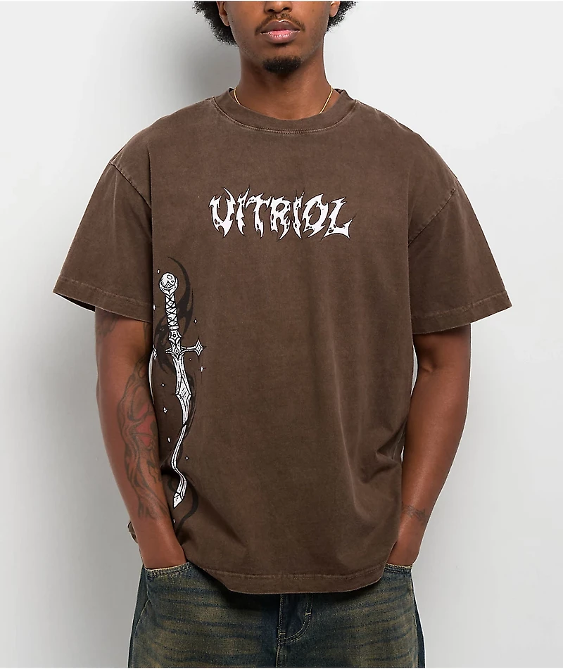 Vitriol Cyber Sword Brown T-Shirt