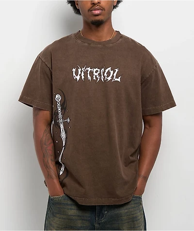 Vitriol Cyber Sword Brown T-Shirt