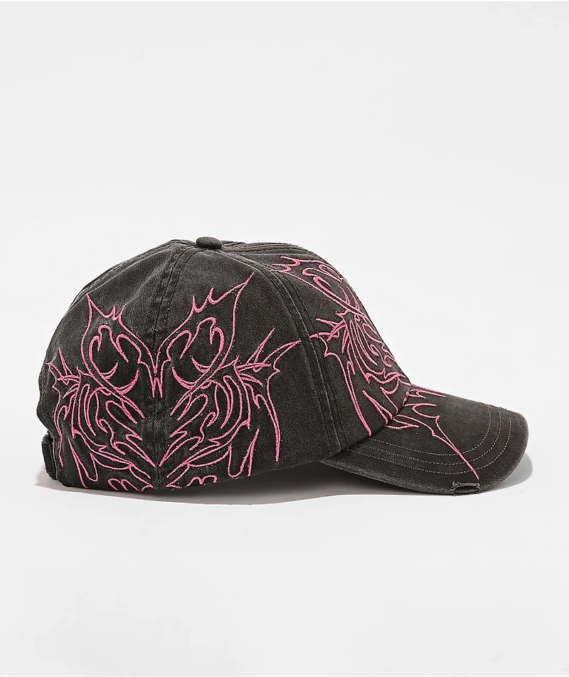 Vitriol Cyberfly Black Wash Strapback Hat