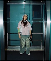 Vitriol Cyberfly Verona Petrol Wash Wide Leg Jeans