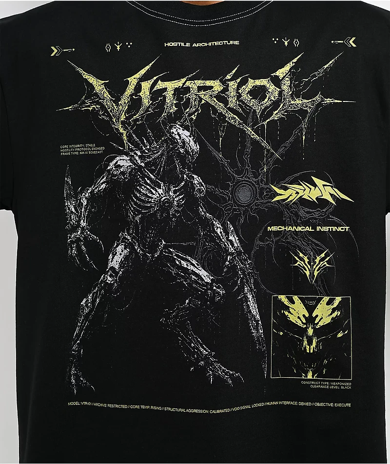 Vitriol Cyberpunk Creature Black T-Shirt