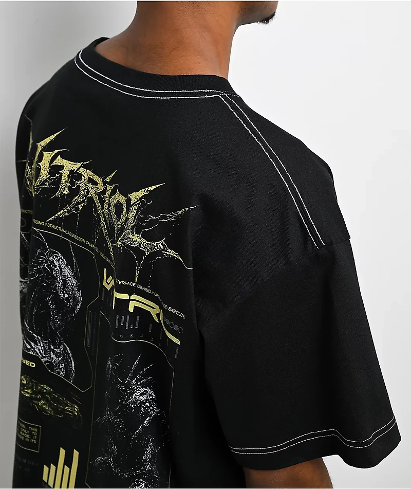 Vitriol Cyberpunk Creature Black T-Shirt
