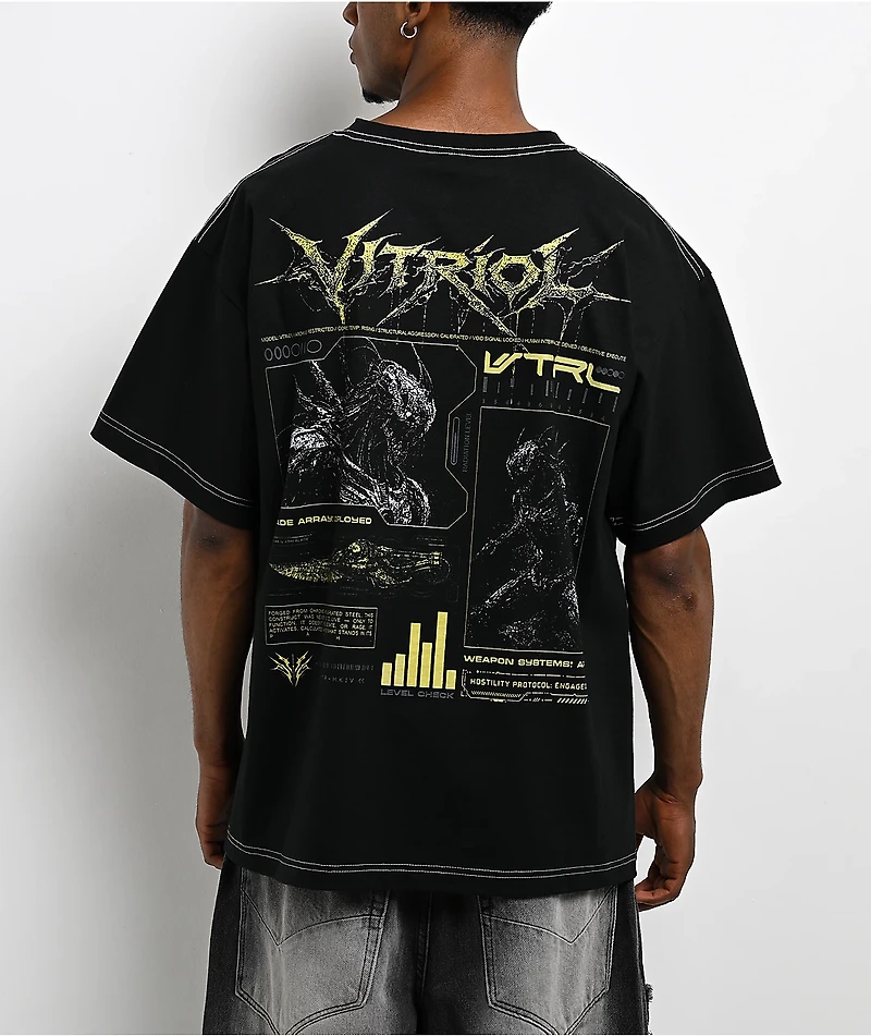 Vitriol Cyberpunk Creature Black T-Shirt