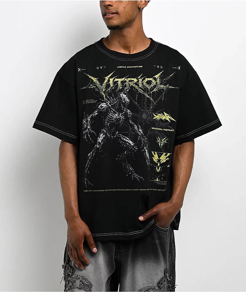 Vitriol Cyberpunk Creature Black T-Shirt