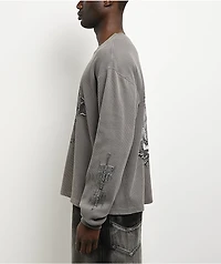 Vitriol DVF Sword Charcoal Grey Thermal Long Sleeve T-Shirt