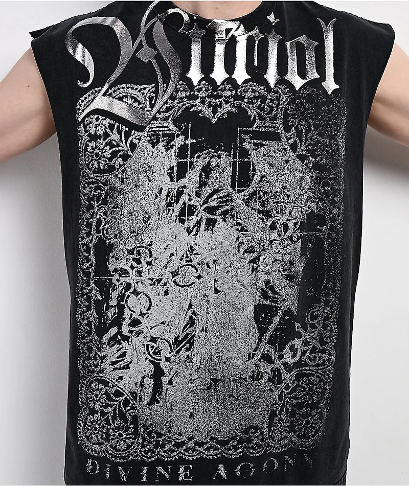 Vitriol Dainty Dark Fantasy Black Tank Top