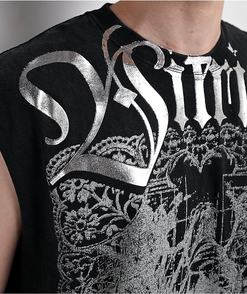 Vitriol Dainty Dark Fantasy Black Tank Top