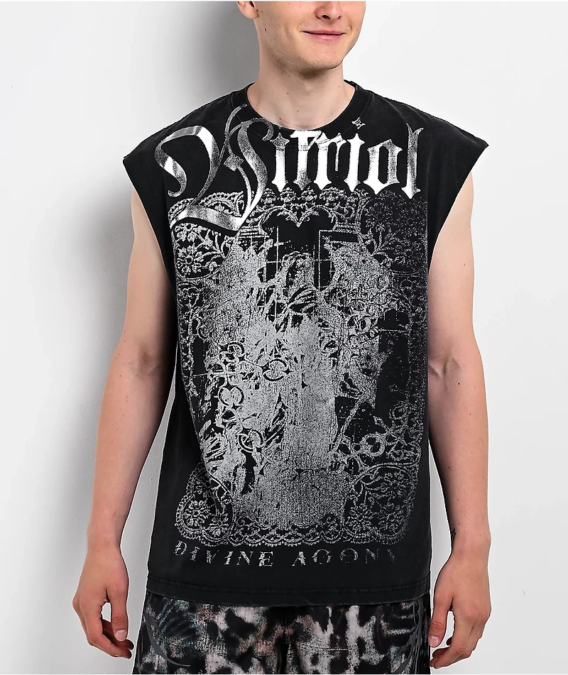 Vitriol Dainty Dark Fantasy Black Tank Top