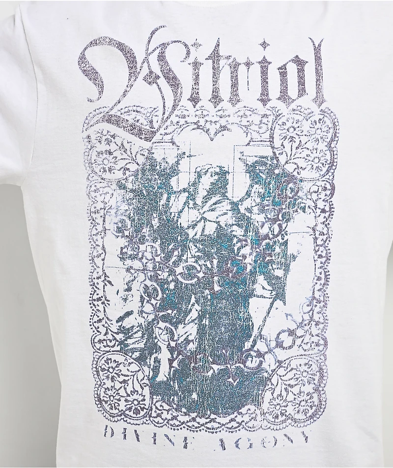 Vitriol Dainty Dark Fantasy White Long Sleeve T-Shirt