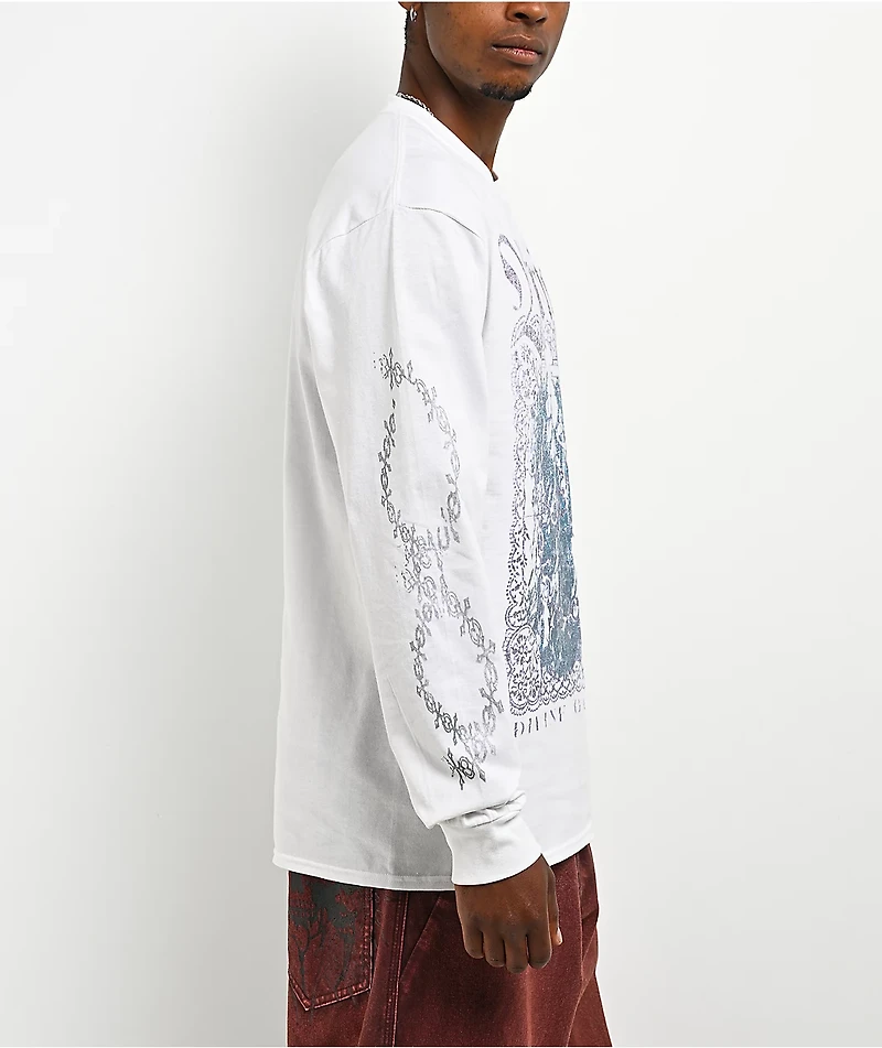 Vitriol Dainty Dark Fantasy White Long Sleeve T-Shirt