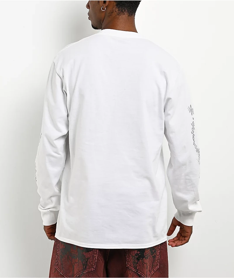 Vitriol Danity Dark Fantasy White Long Sleeve T-Shirt