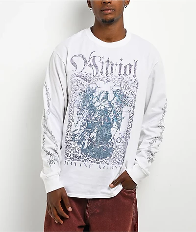 Vitriol Danity Dark Fantasy White Long Sleeve T-Shirt
