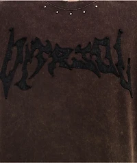 Vitriol Death Grip Distressed Brown Wash T-Shirt