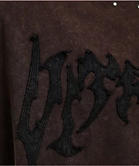 Vitriol Death Grip Distressed Brown Wash T-Shirt