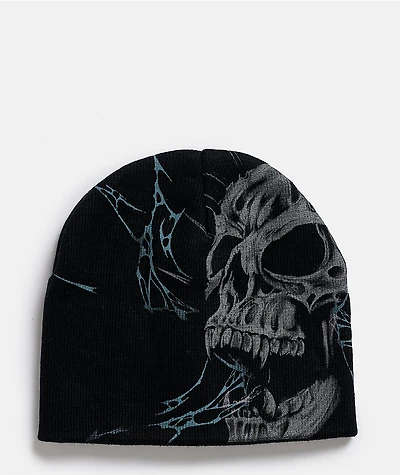 Vitriol Decay Black Skully Beanie