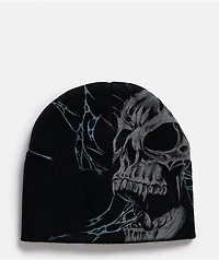 Vitriol Decay Black Skully Beanie