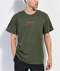 Vitriol Decoding Army Green T-Shirt