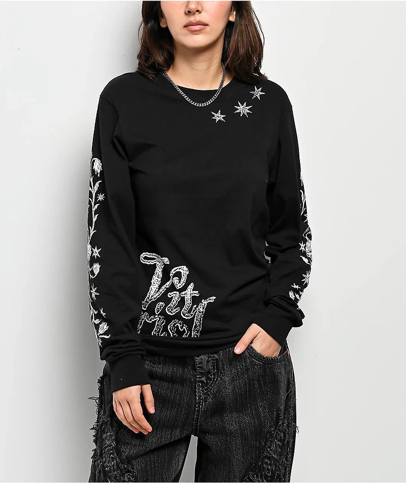 Vitriol Demon Bunnies Black Long Sleeve T-Shirt