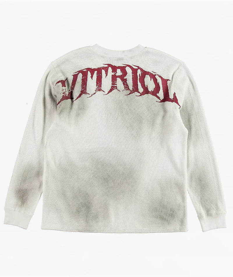 Vitriol Dirt Wing White Wash Thermal Long Sleeve T-Shirt