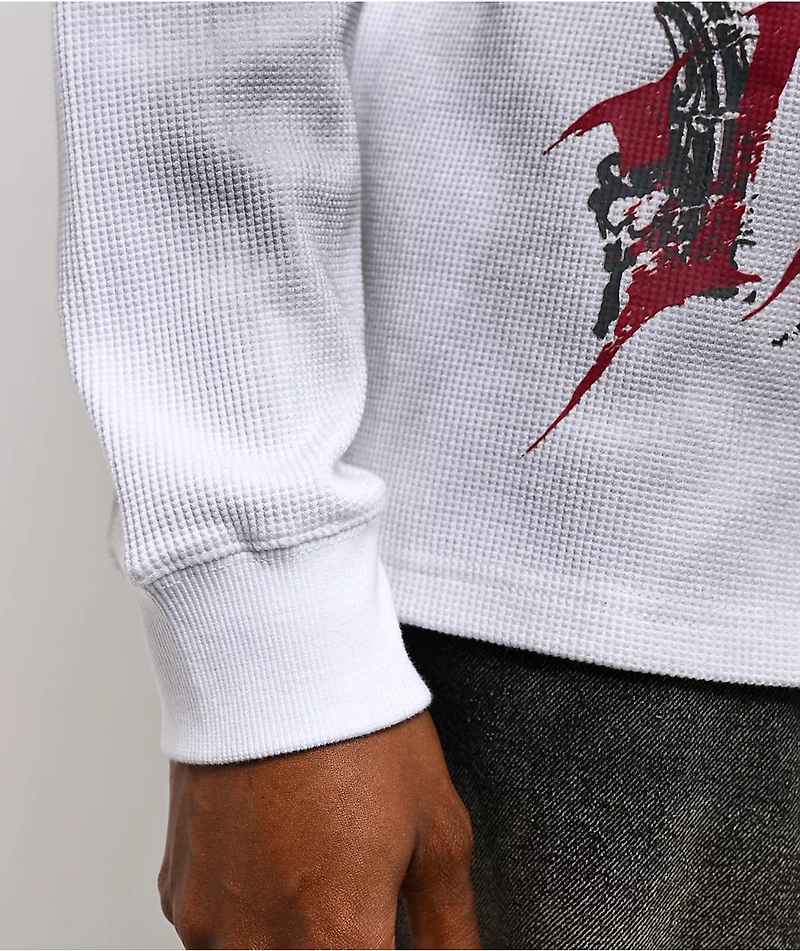 Vitriol Dirt Wing White Wash Thermal Long Sleeve T-Shirt