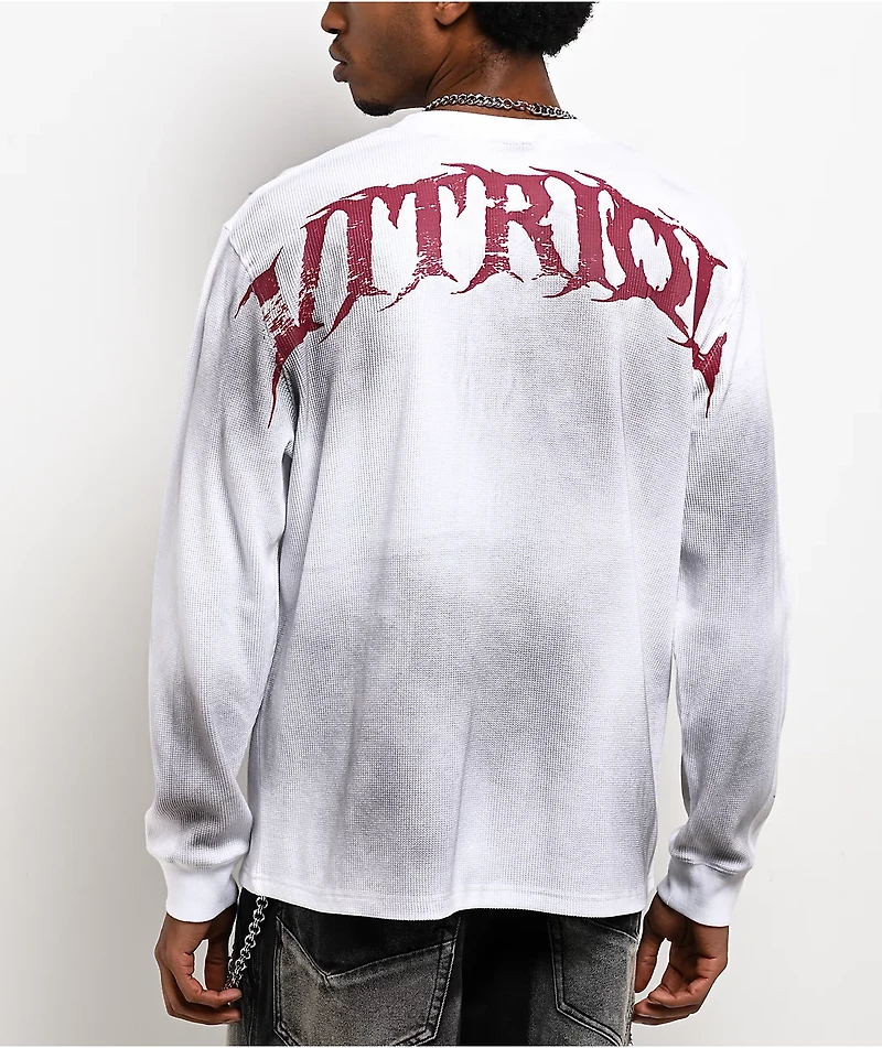 Vitriol Dirt Wing White Wash Thermal Long Sleeve T-Shirt