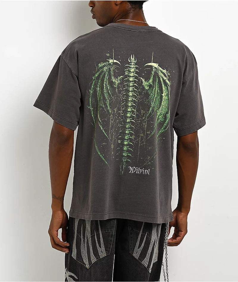 Vitriol Divine Agony Vintage Grey T-Shirt